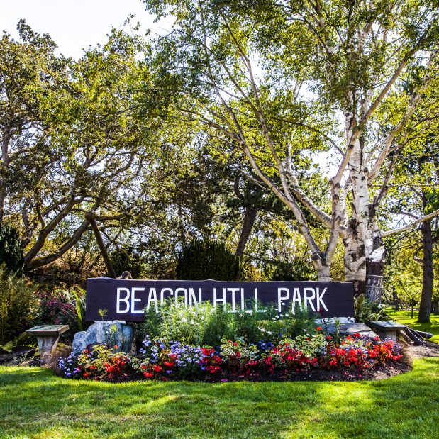 Beacon Hill Park Sign Victoria BC
