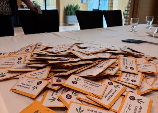 seed packaging with FED farms