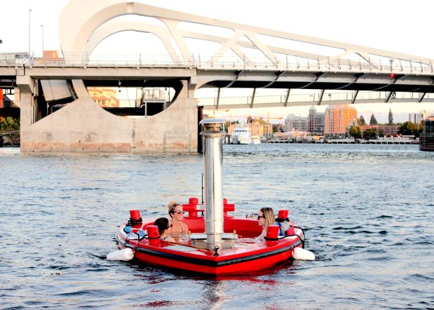 Hot Tub Boat in the Harbour